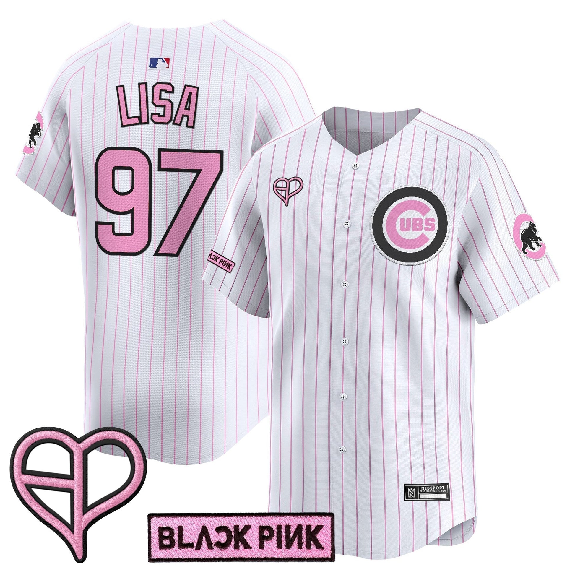 Unisex Chicago Cubs x BLACKPINK 2025 Vapor Premier Limited Jersey - All Stitched