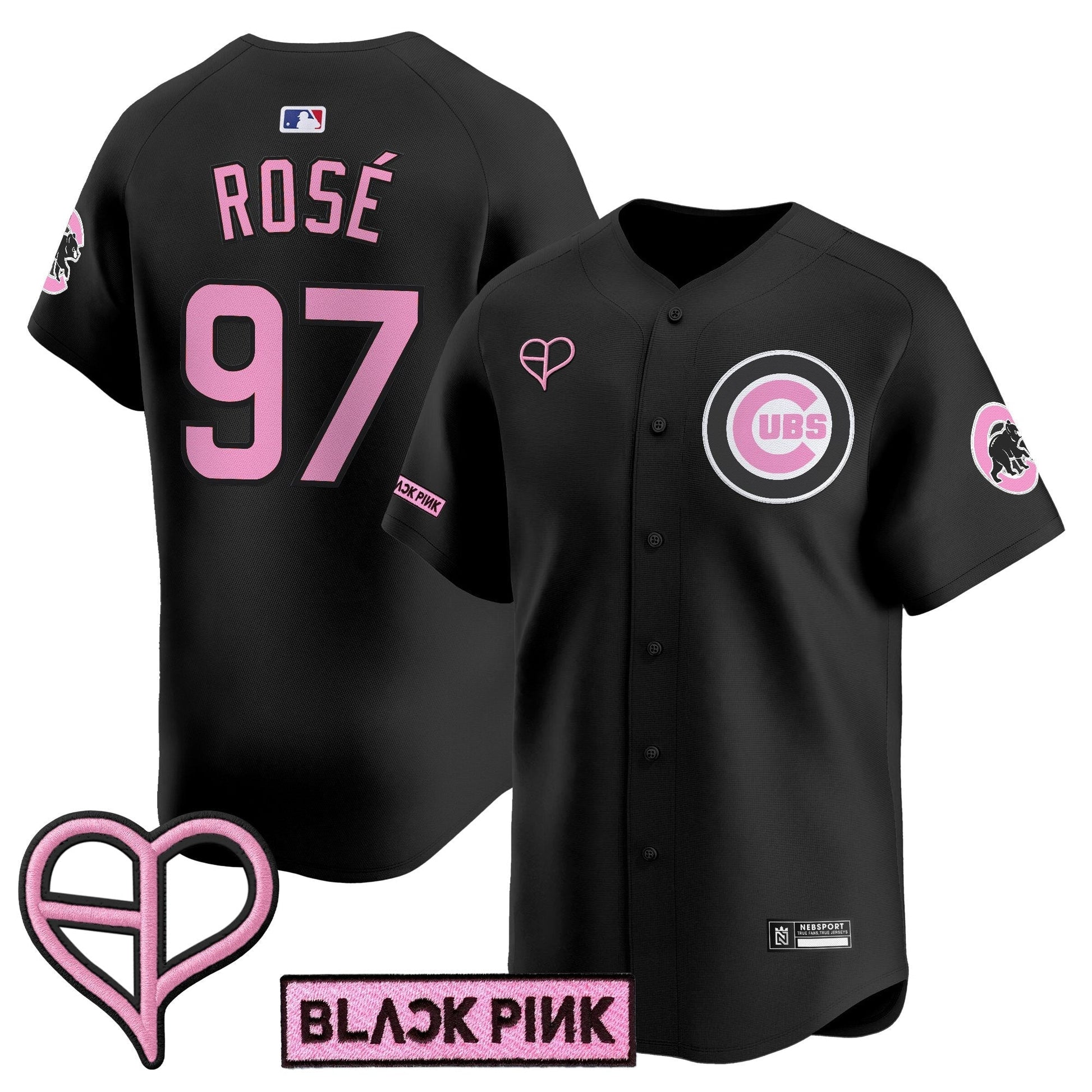 Unisex Chicago Cubs x BLACKPINK 2025 Vapor Premier Limited Jersey - All Stitched