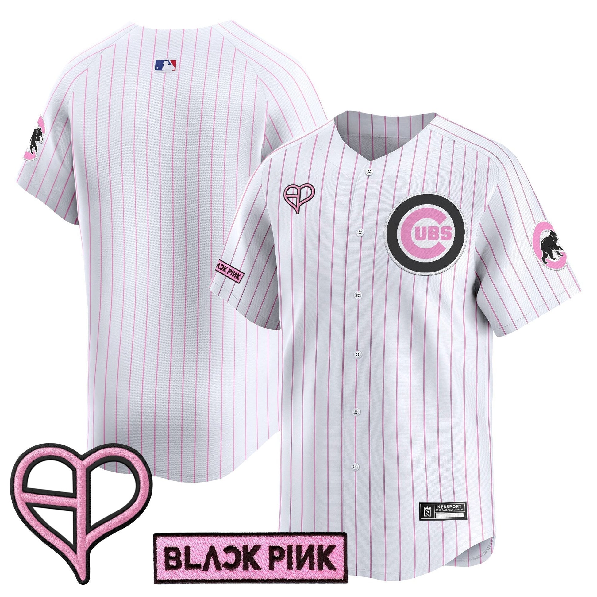 Unisex Chicago Cubs x BLACKPINK 2025 Vapor Premier Limited Jersey - All Stitched