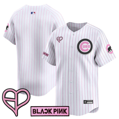 Unisex Chicago Cubs x BLACKPINK 2025 Vapor Premier Limited Jersey - All Stitched