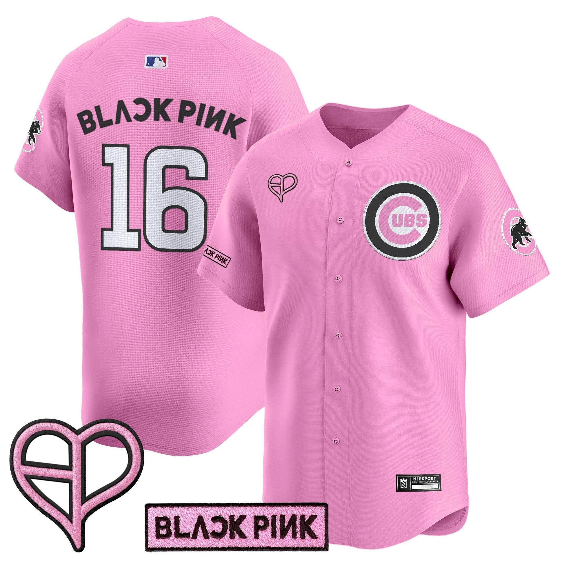 Unisex Chicago Cubs x BLACKPINK 2025 Vapor Premier Limited Jersey - All Stitched
