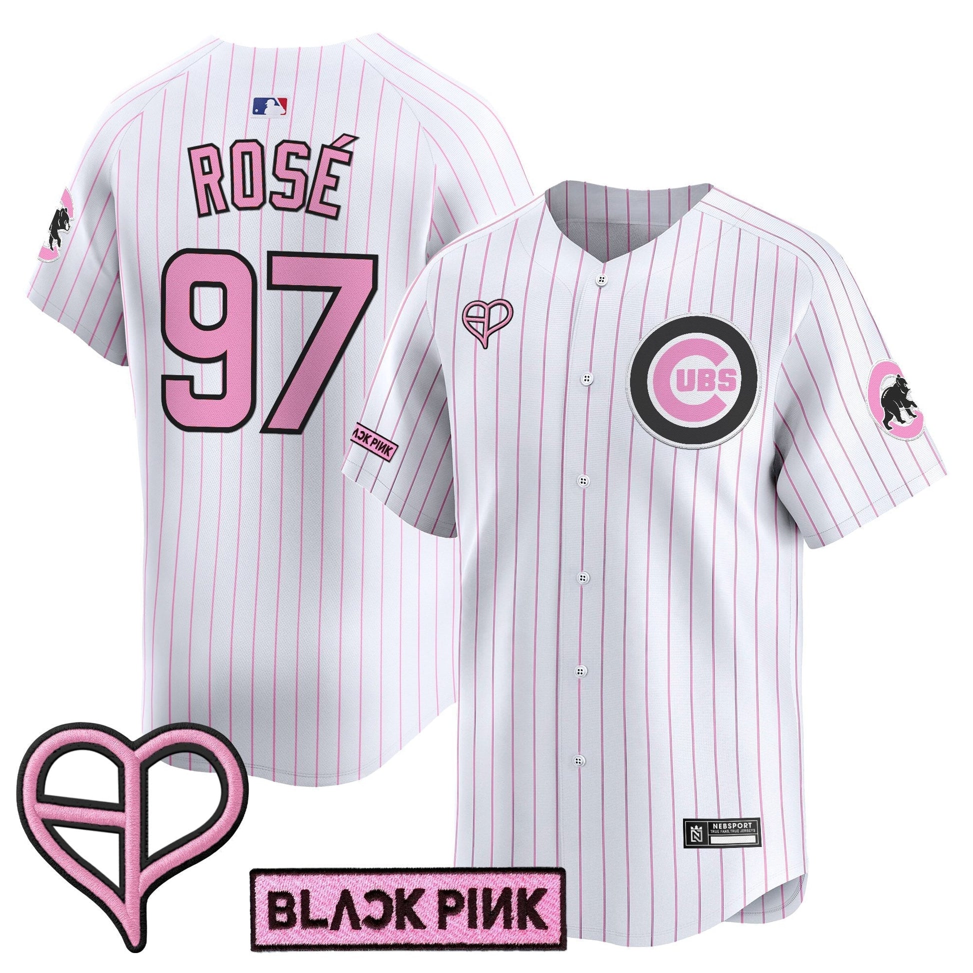Unisex Chicago Cubs x BLACKPINK 2025 Vapor Premier Limited Jersey - All Stitched
