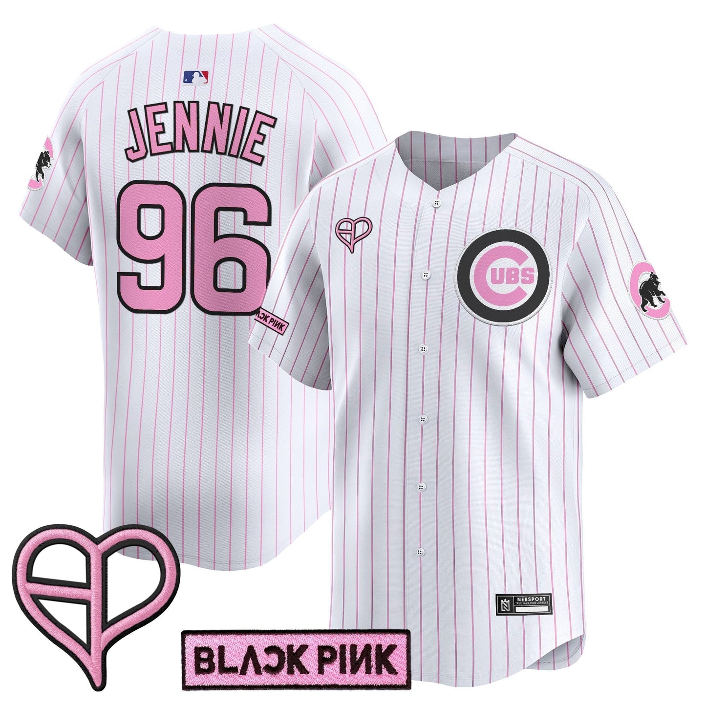 Unisex Chicago Cubs x BLACKPINK 2025 Vapor Premier Limited Jersey - All Stitched