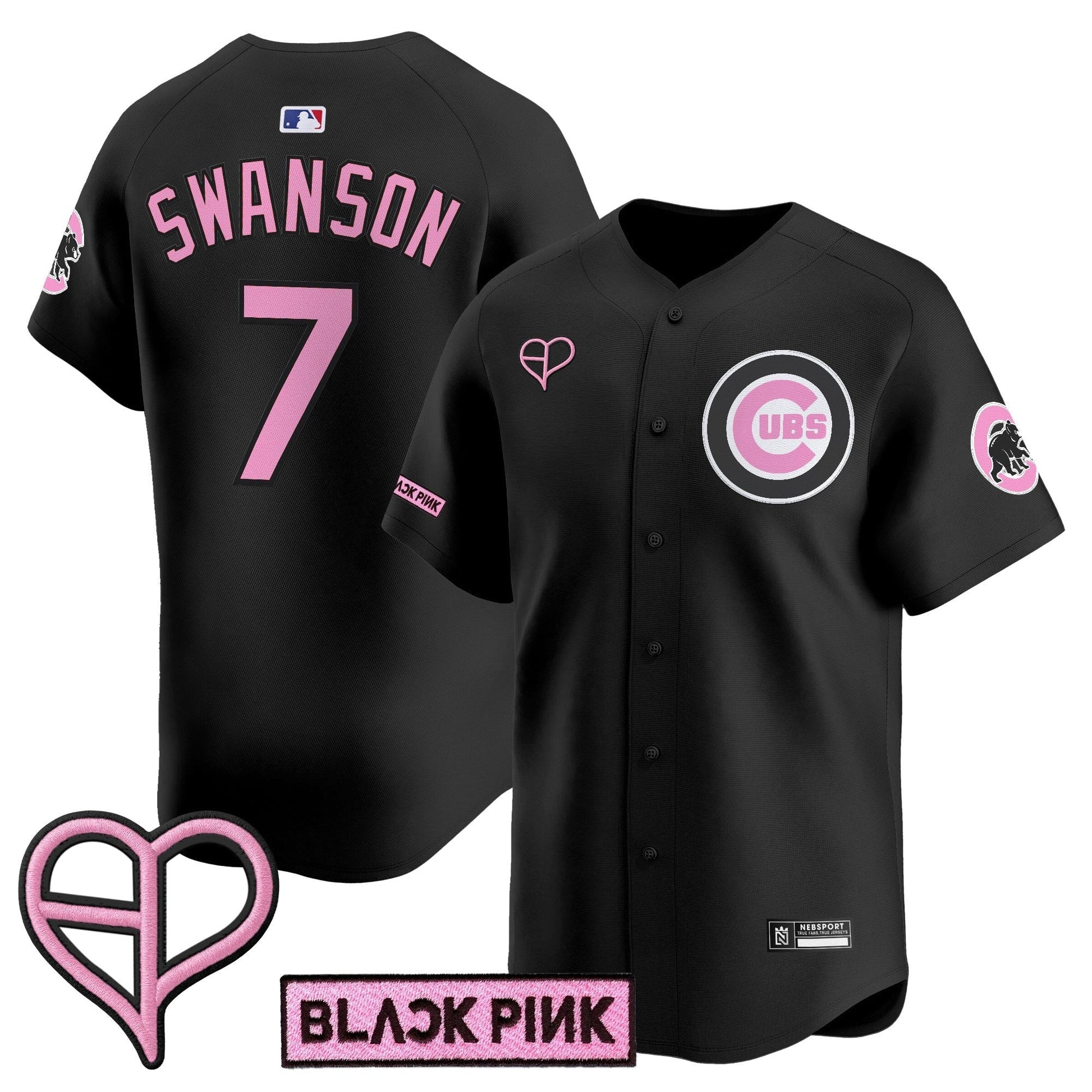 Unisex Chicago Cubs x BLACKPINK 2025 Vapor Premier Limited Jersey - All Stitched