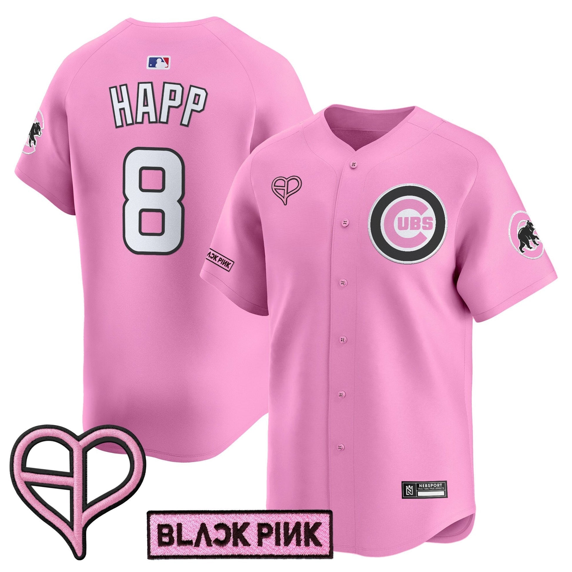 Unisex Chicago Cubs x BLACKPINK 2025 Vapor Premier Limited Jersey - All Stitched