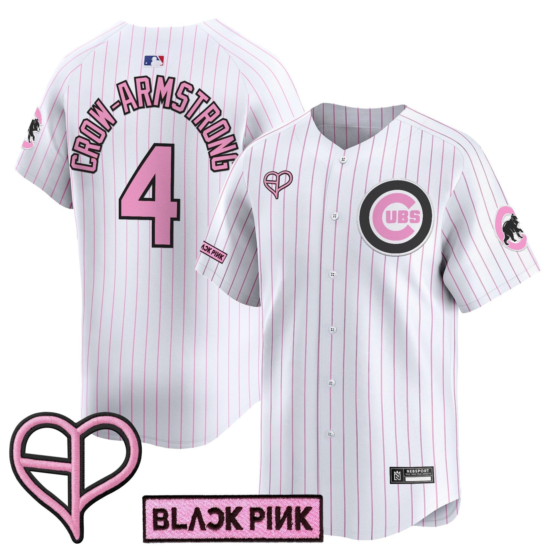 Unisex Chicago Cubs x BLACKPINK 2025 Vapor Premier Limited Jersey - All Stitched