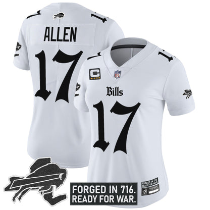 Women's Buffalo Bills 'Gothic Cold Front Edition' Vapor Limited Jersey - All Stitched