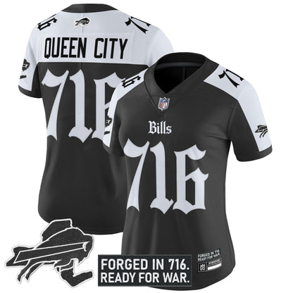 Women's Buffalo Bills 'Gothic Cold Front Edition' Vapor Limited Jersey - All Stitched