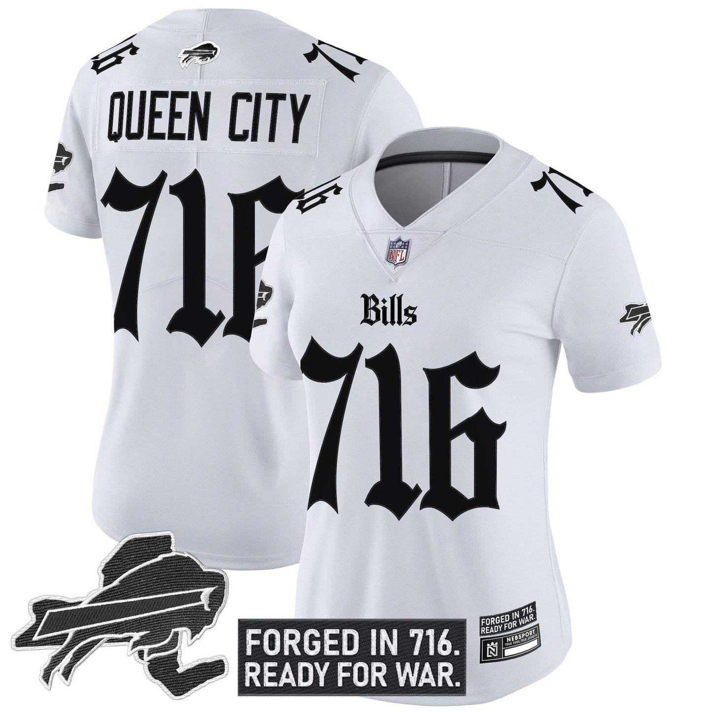 Women's Buffalo Bills 'Gothic Cold Front Edition' Vapor Limited Jersey - All Stitched