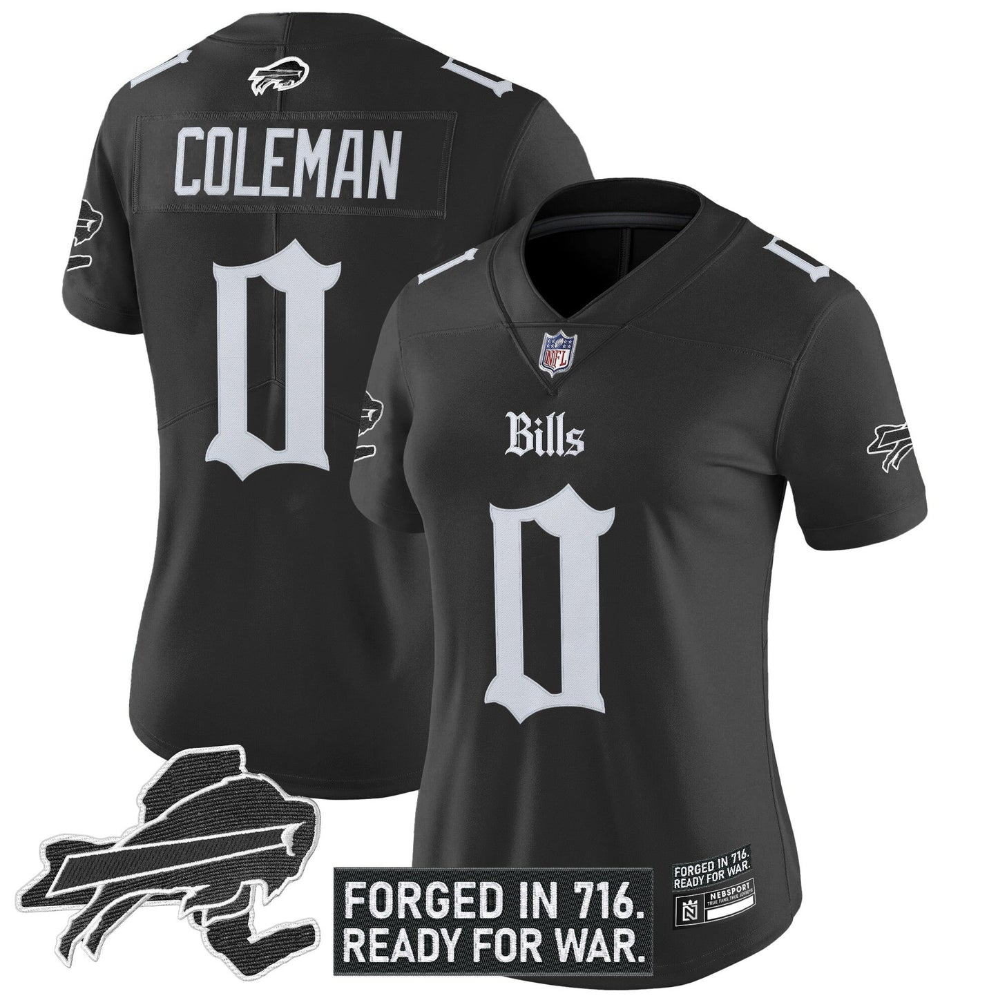 Women's Buffalo Bills 'Gothic Cold Front Edition' Vapor Limited Jersey - All Stitched
