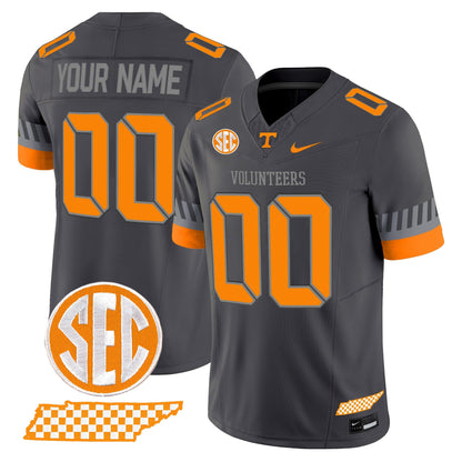 Tennessee Volunteers 2025 'Smokey Grey Series' Vapor Limited Custom Jersey V2 - All Stitched