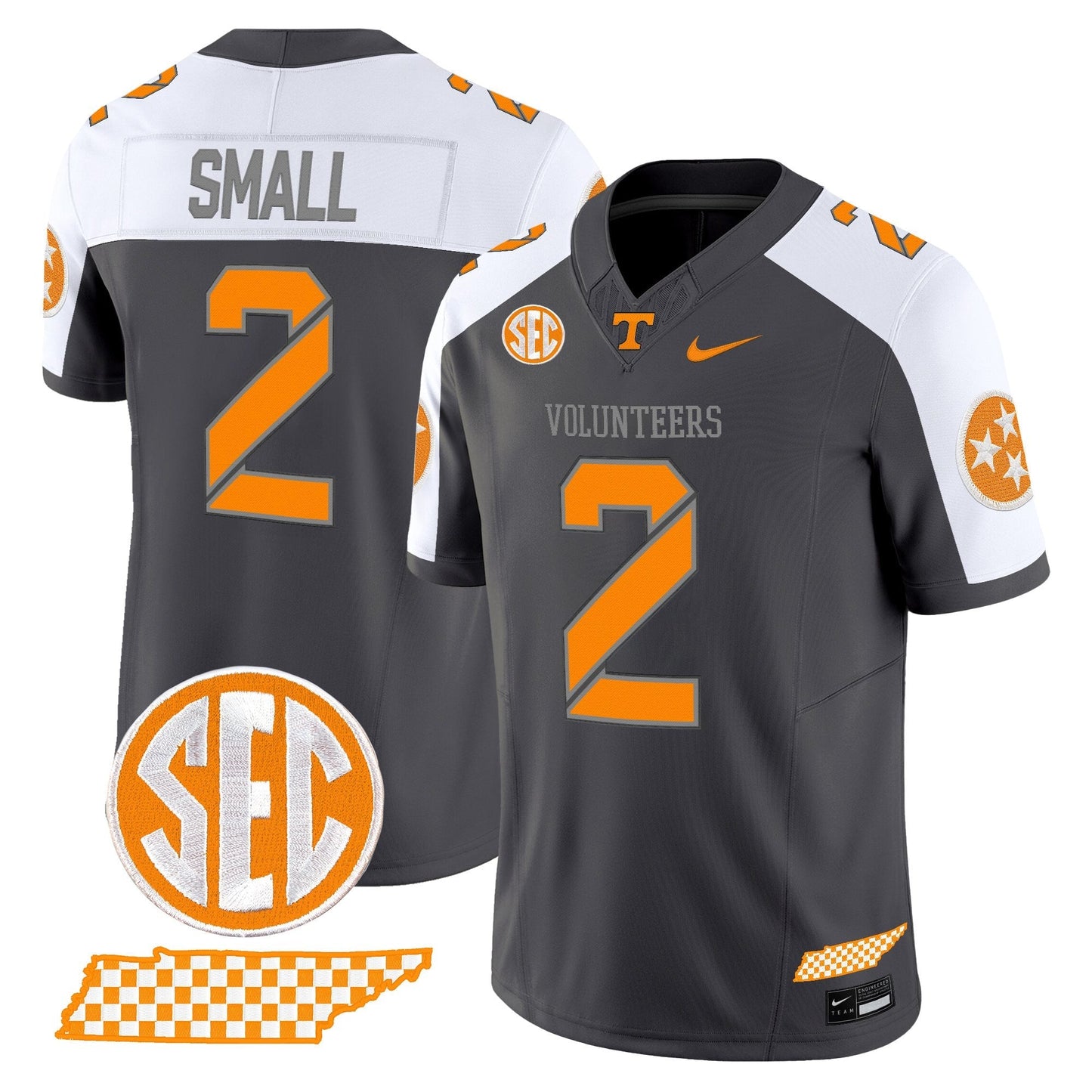 Men's Tennessee Volunteers 2025 'Smokey Grey Series' Vapor Limited Jersey V2 - All Stitched