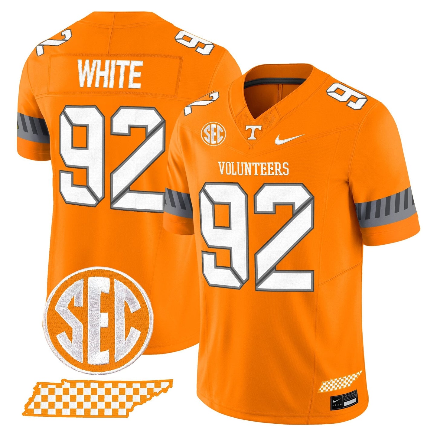 Men's Tennessee Volunteers 2025 'Smokey Grey Series' Vapor Limited Jersey V2 - All Stitched