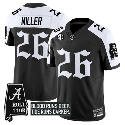 Men's Alabama Crimson Tide 'Gothic Bama Blood Edition' Vapor Limited Jersey - All Stitched