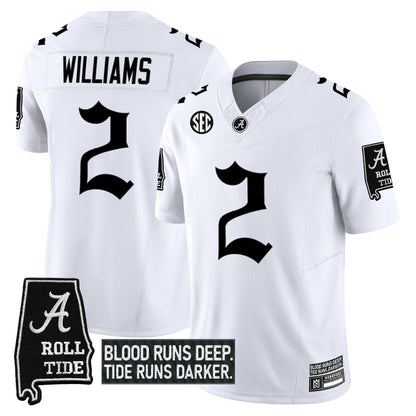 Men's Alabama Crimson Tide 'Gothic Bama Blood Edition' Vapor Limited Jersey - All Stitched