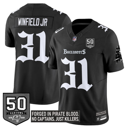 Men's Tampa Bay Buccaneers 'Gothic Pirate Shadows Edition' Limited Jersey - All Stitched