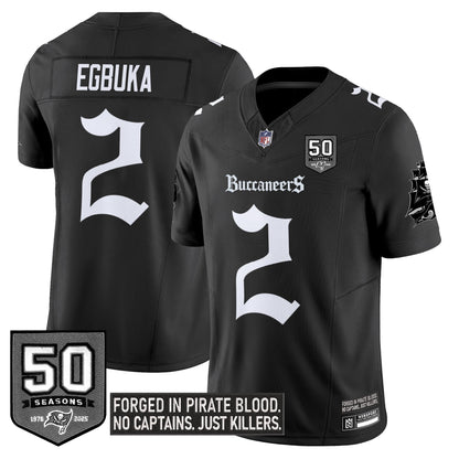 Men's Tampa Bay Buccaneers 'Gothic Pirate Shadows Edition' Limited Jersey - All Stitched