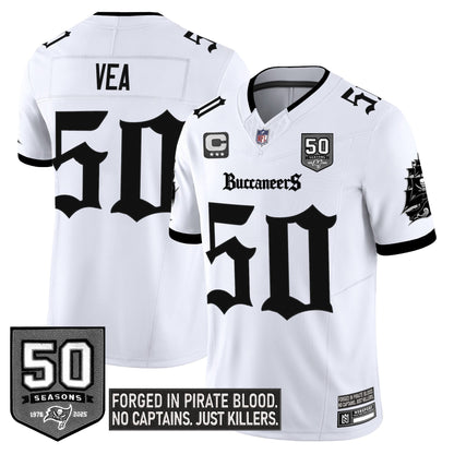 Men's Tampa Bay Buccaneers 'Gothic Pirate Shadows Edition' Limited Jersey - All Stitched
