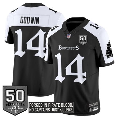 Men's Tampa Bay Buccaneers 'Gothic Pirate Shadows Edition' Limited Jersey - All Stitched
