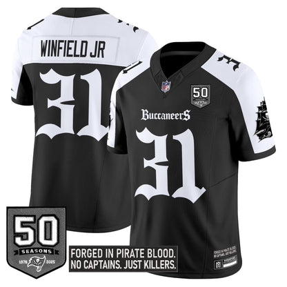 Men's Tampa Bay Buccaneers 'Gothic Pirate Shadows Edition' Limited Jersey - All Stitched