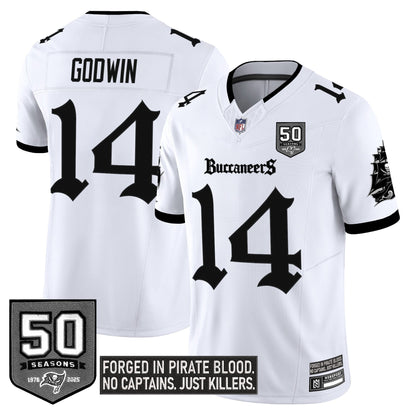 Men's Tampa Bay Buccaneers 'Gothic Pirate Shadows Edition' Limited Jersey - All Stitched