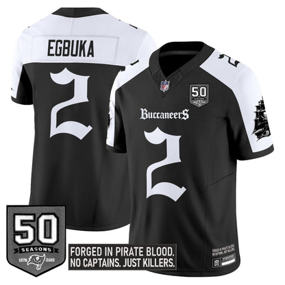 Men's Tampa Bay Buccaneers 'Gothic Pirate Shadows Edition' Limited Jersey - All Stitched