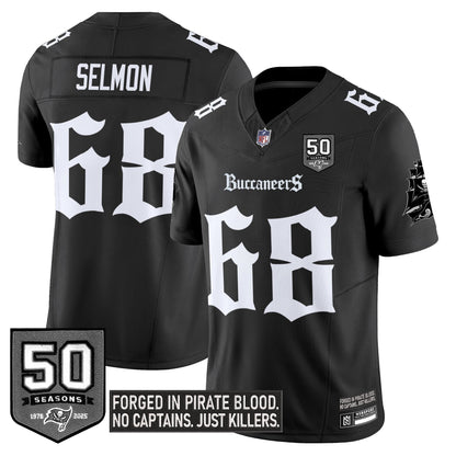 Men's Tampa Bay Buccaneers 'Gothic Pirate Shadows Edition' Limited Jersey - All Stitched