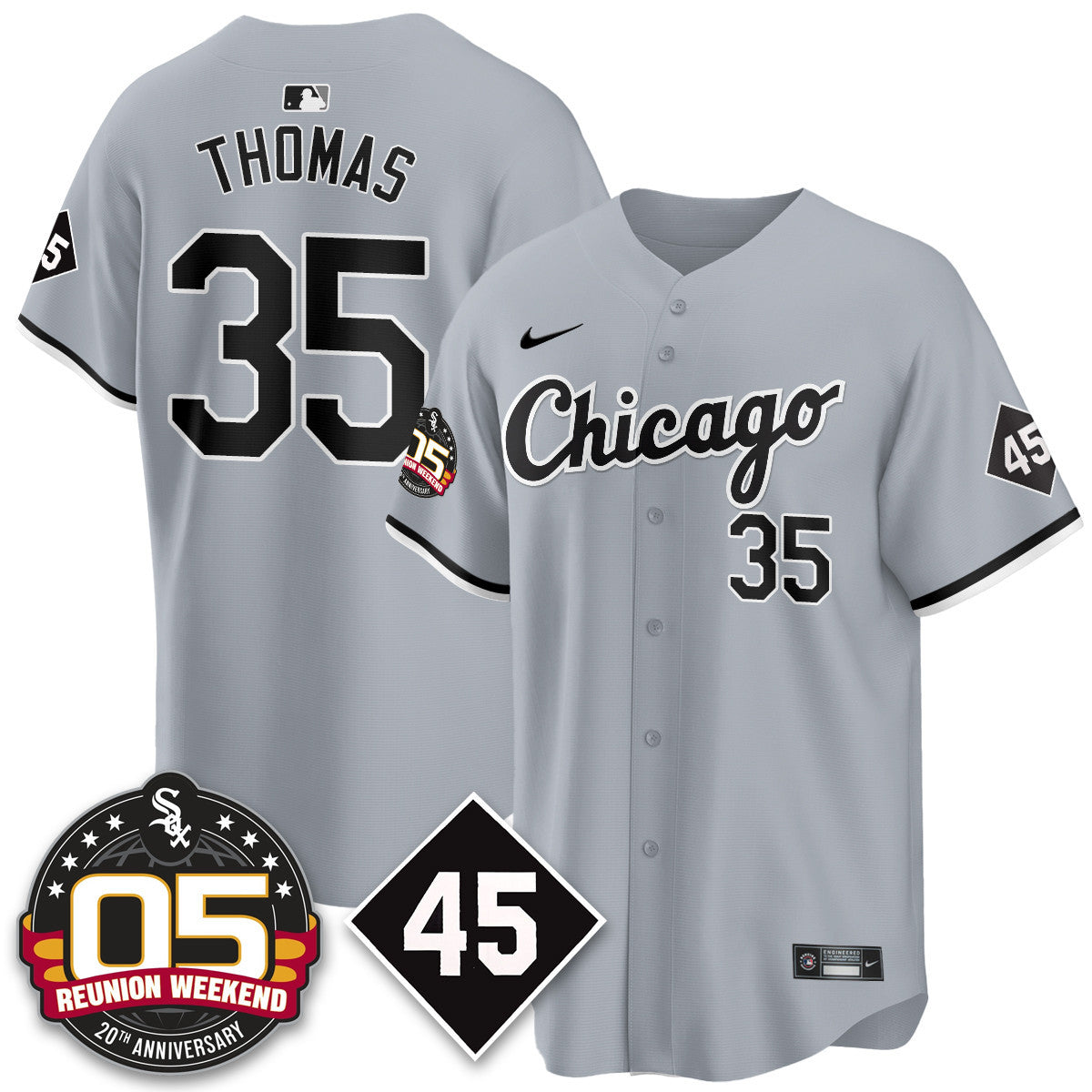 Men's Chicago White Sox Bobby Jenks 2025 Jersey - Reunion Weekend - All Stitched