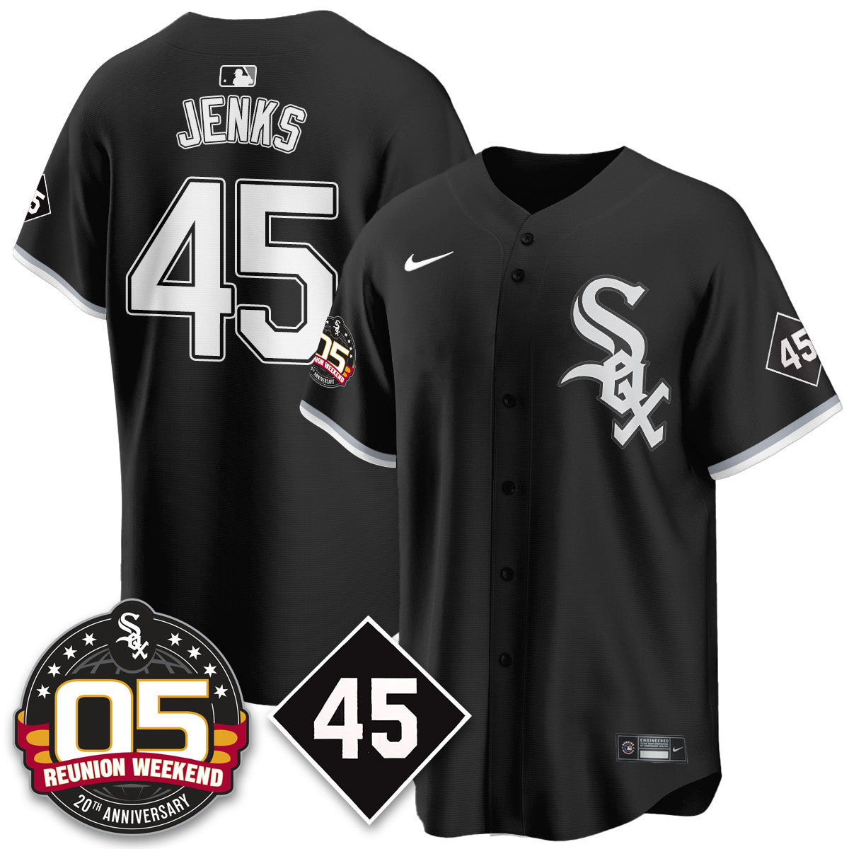Men's Chicago White Sox Bobby Jenks 2025 Jersey - Reunion Weekend - All Stitched