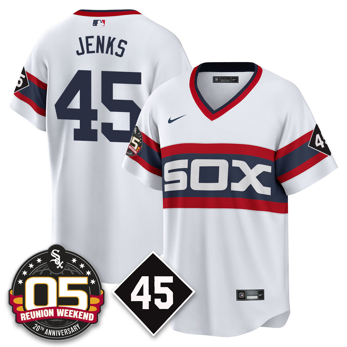 Men's Chicago White Sox Bobby Jenks 2025 Jersey - Reunion Weekend - All Stitched