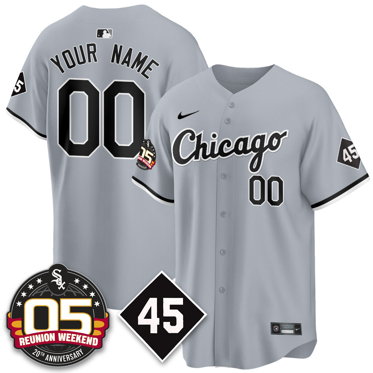 Men's Chicago White Sox Bobby Jenks 2025 Jersey - Reunion Weekend - All Stitched