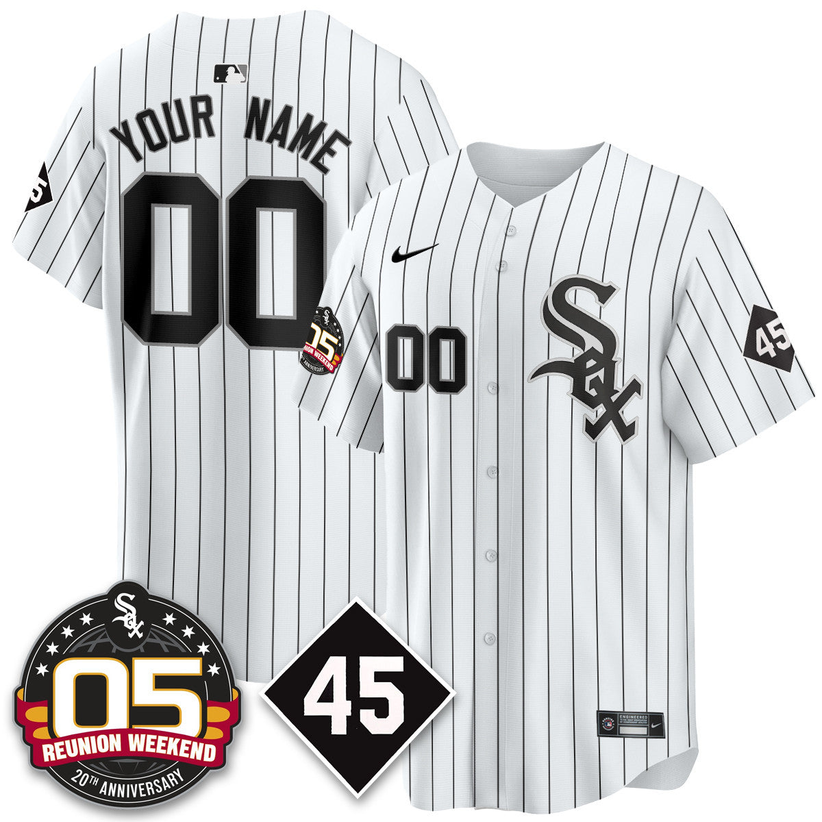 Men's Chicago White Sox Bobby Jenks 2025 Jersey - Reunion Weekend - All Stitched