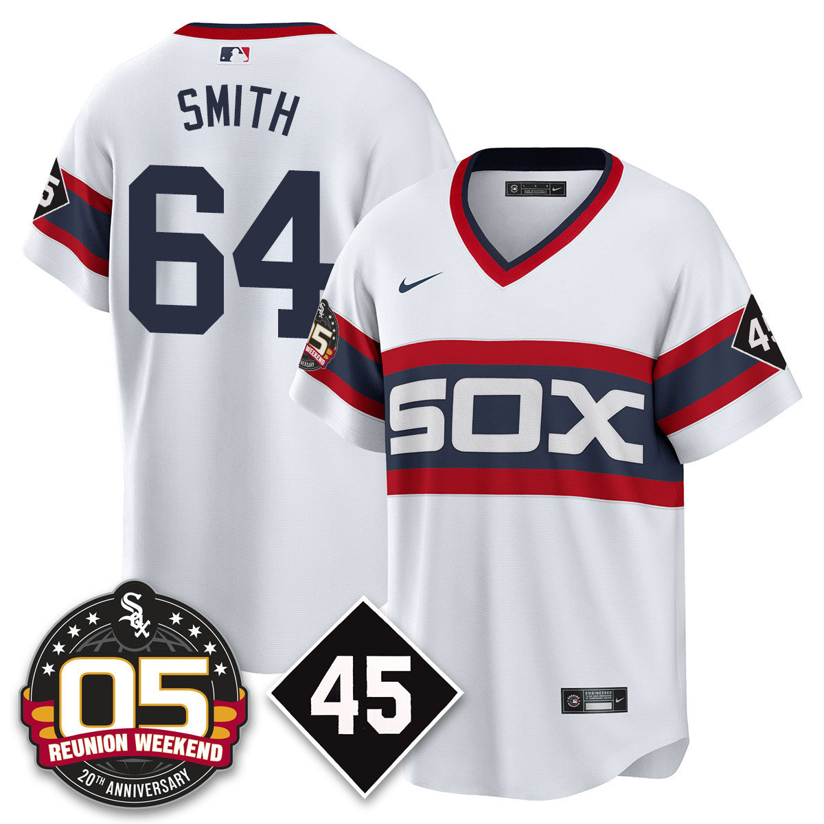 Men's Chicago White Sox Bobby Jenks 2025 Jersey - Reunion Weekend - All Stitched