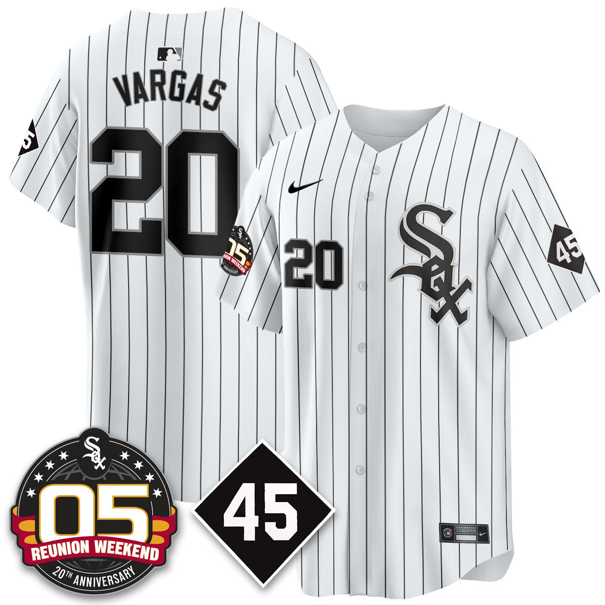 Men's Chicago White Sox Bobby Jenks 2025 Jersey - Reunion Weekend - All Stitched