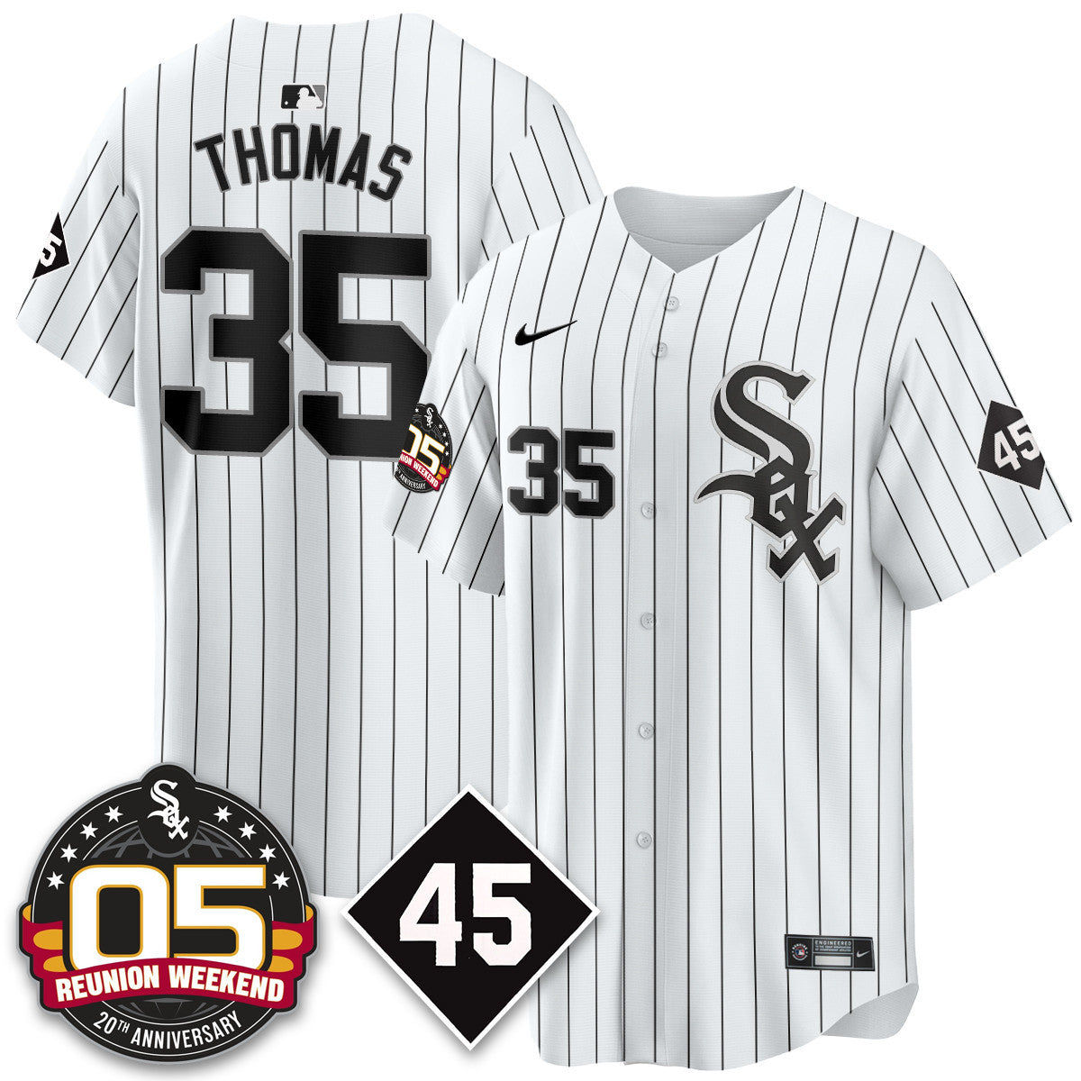 Men's Chicago White Sox Bobby Jenks 2025 Jersey - Reunion Weekend - All Stitched
