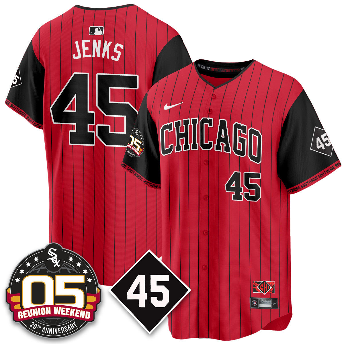 Chicago White Sox Bobby Jenks 2025 Jersey - Reunion Weekend - All Stitched