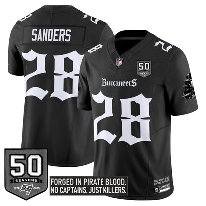 Men's Tampa Bay Buccaneers 'Gothic Pirate Shadows Edition' Limited Jersey - All Stitched