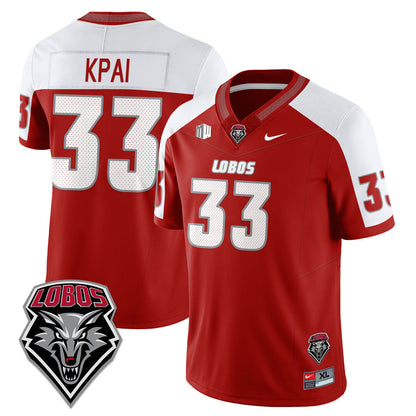 Men's UNM Lobo Football 2025 Jersey - All Stitched
