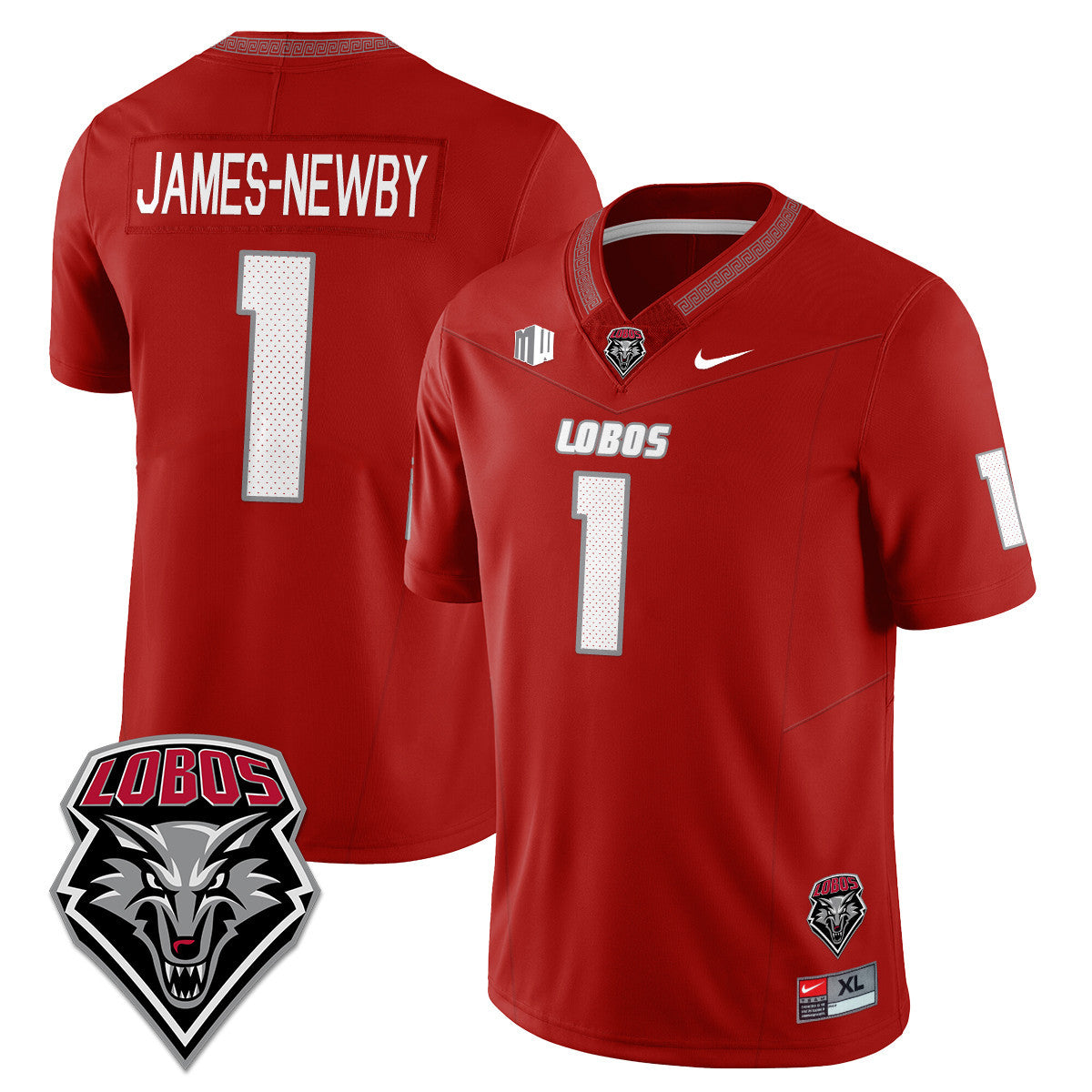 Men's UNM Lobo Football 2025 Jersey - All Stitched