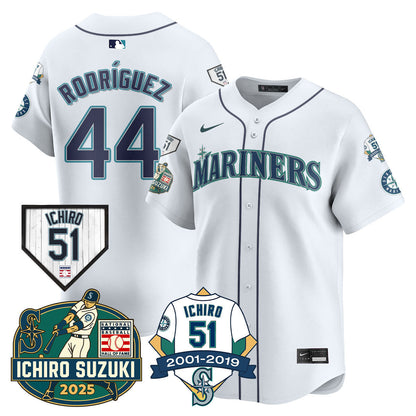 Seattle Mariners Ichiro Number Retirement Jersey - All Stitched