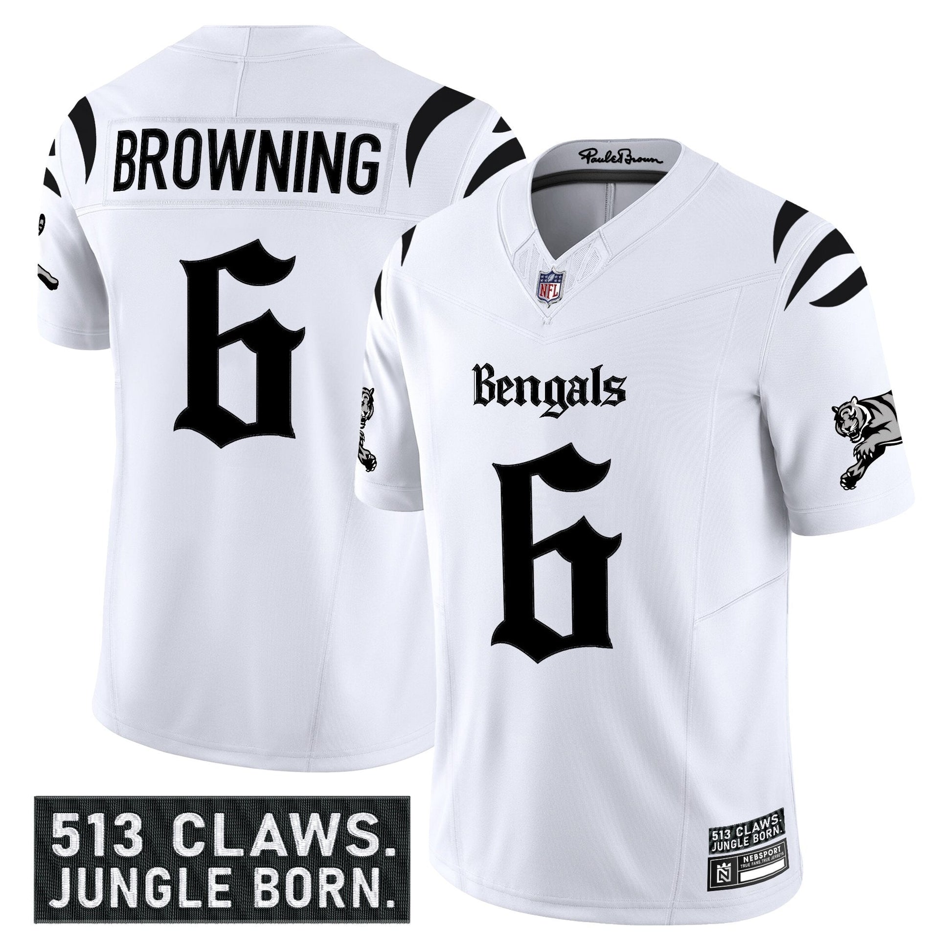 Men's Cincinnati Bengals 'Gothic Jungle Shadows Edition' Vapor Limited Jersey - All Stitched