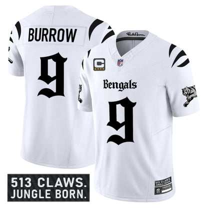 Men's Cincinnati Bengals 'Gothic Jungle Shadows Edition' Vapor Limited Jersey - All Stitched