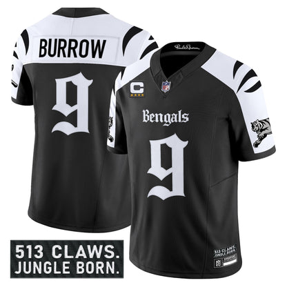 Men's Cincinnati Bengals 'Gothic Jungle Shadows Edition' Vapor Limited Jersey - All Stitched