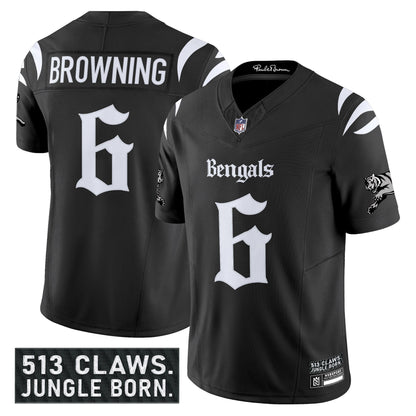 Men's Cincinnati Bengals 'Gothic Jungle Shadows Edition' Vapor Limited Jersey - All Stitched