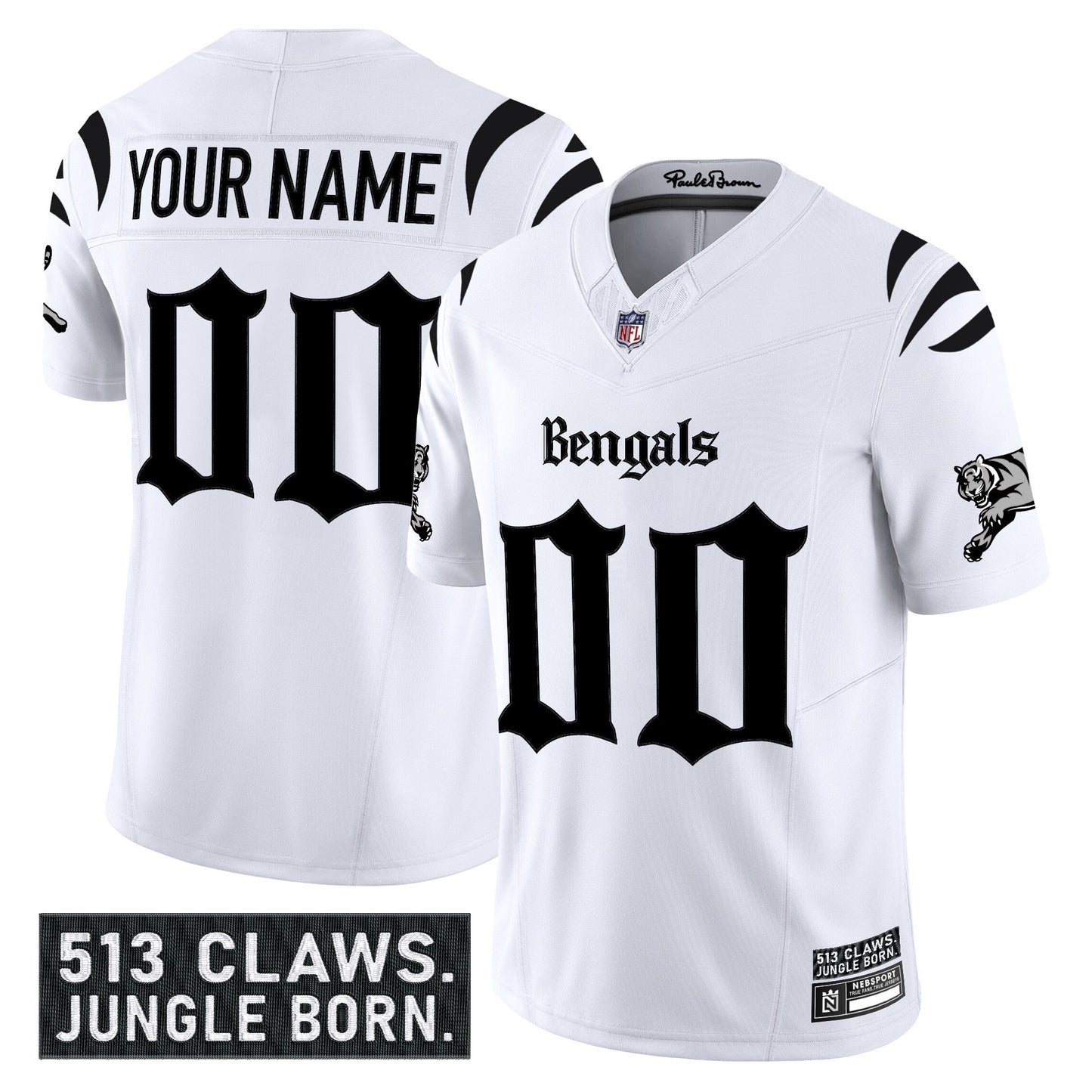Cincinnati Bengals 'Gothic Jungle Shadows Edition' Vapor Limited Custom Jersey - All Stitched