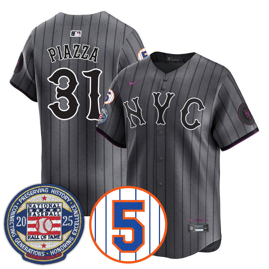 Men's New York Mets Number Retirement & Hall of Fame Gold Jersey - All Stitched