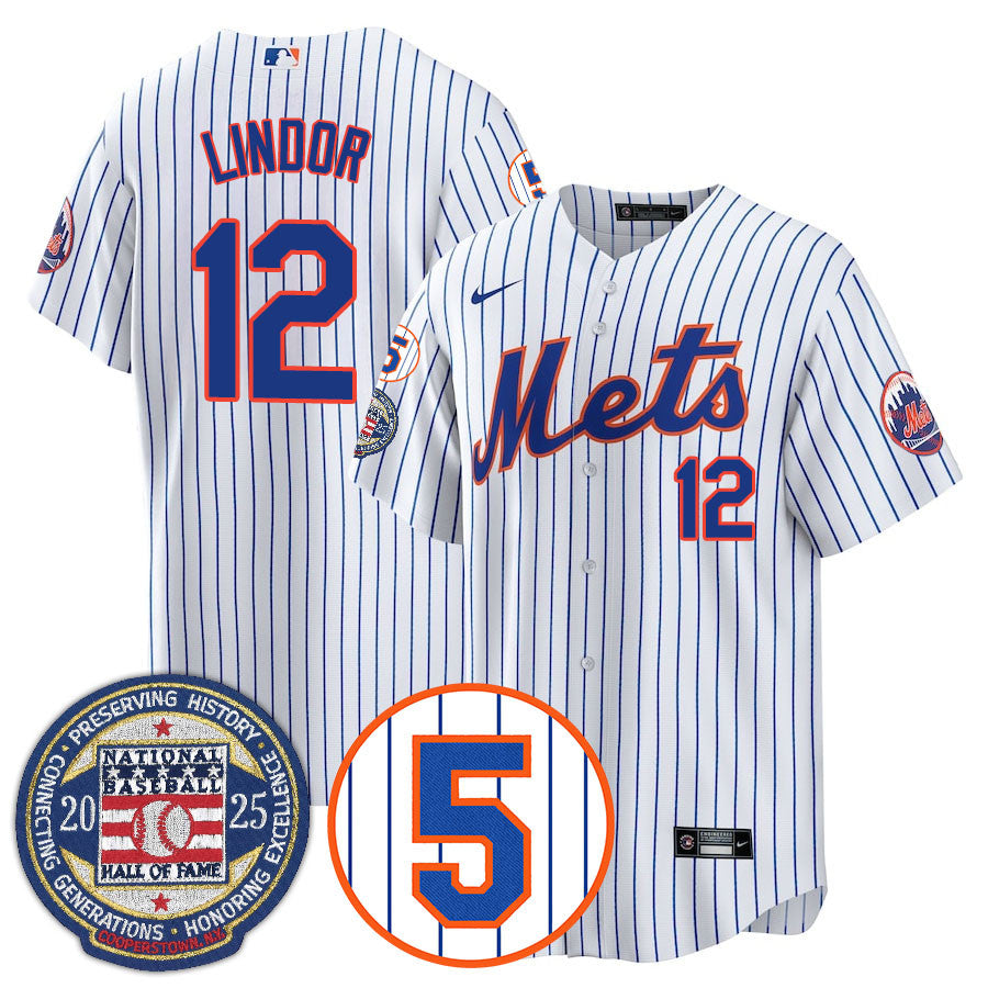 NYM Number Retirement & Hall of Fame Gold Jersey - All Stitched