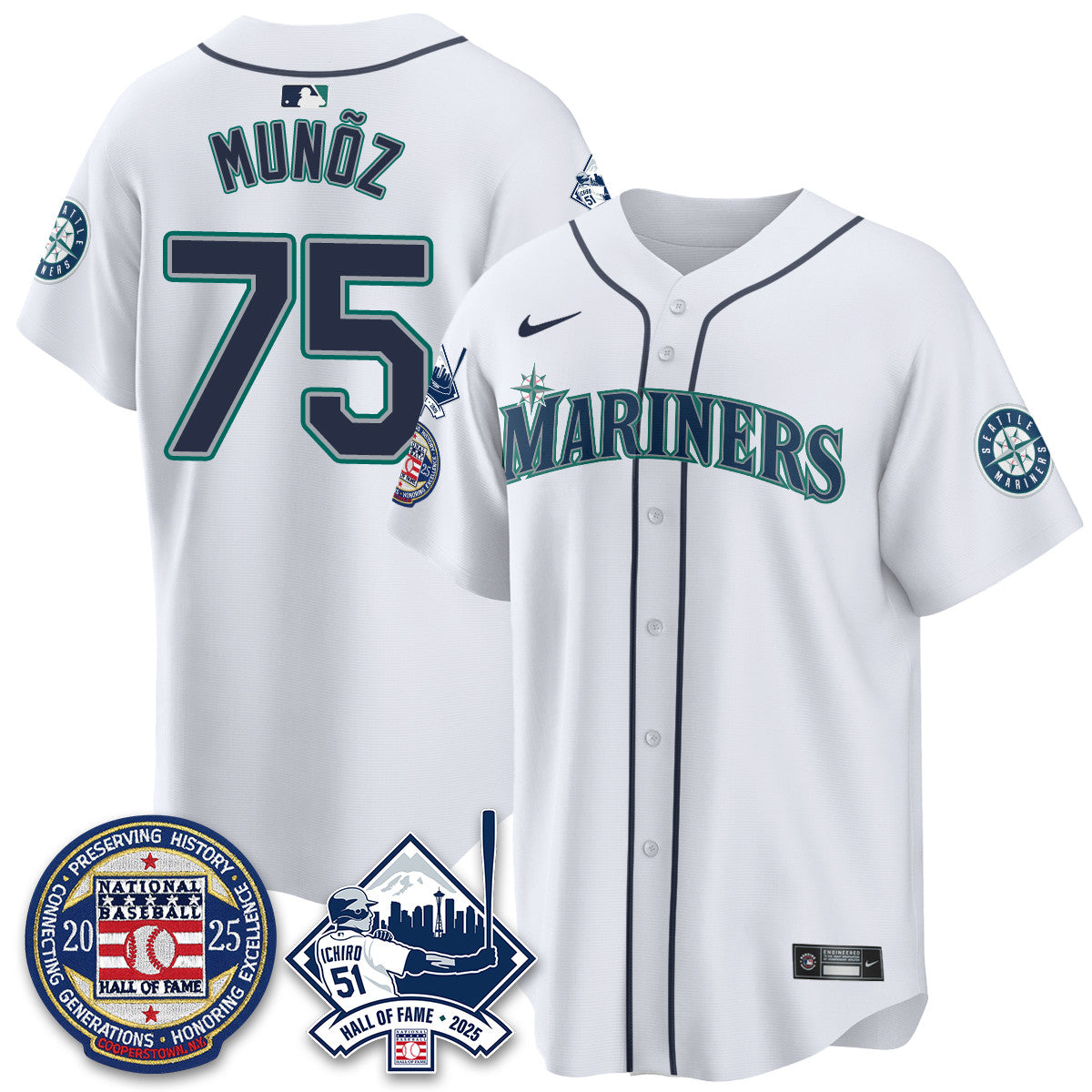 Seattle Mariners Ichiro Number Retirement Jersey V2 - All Stitched