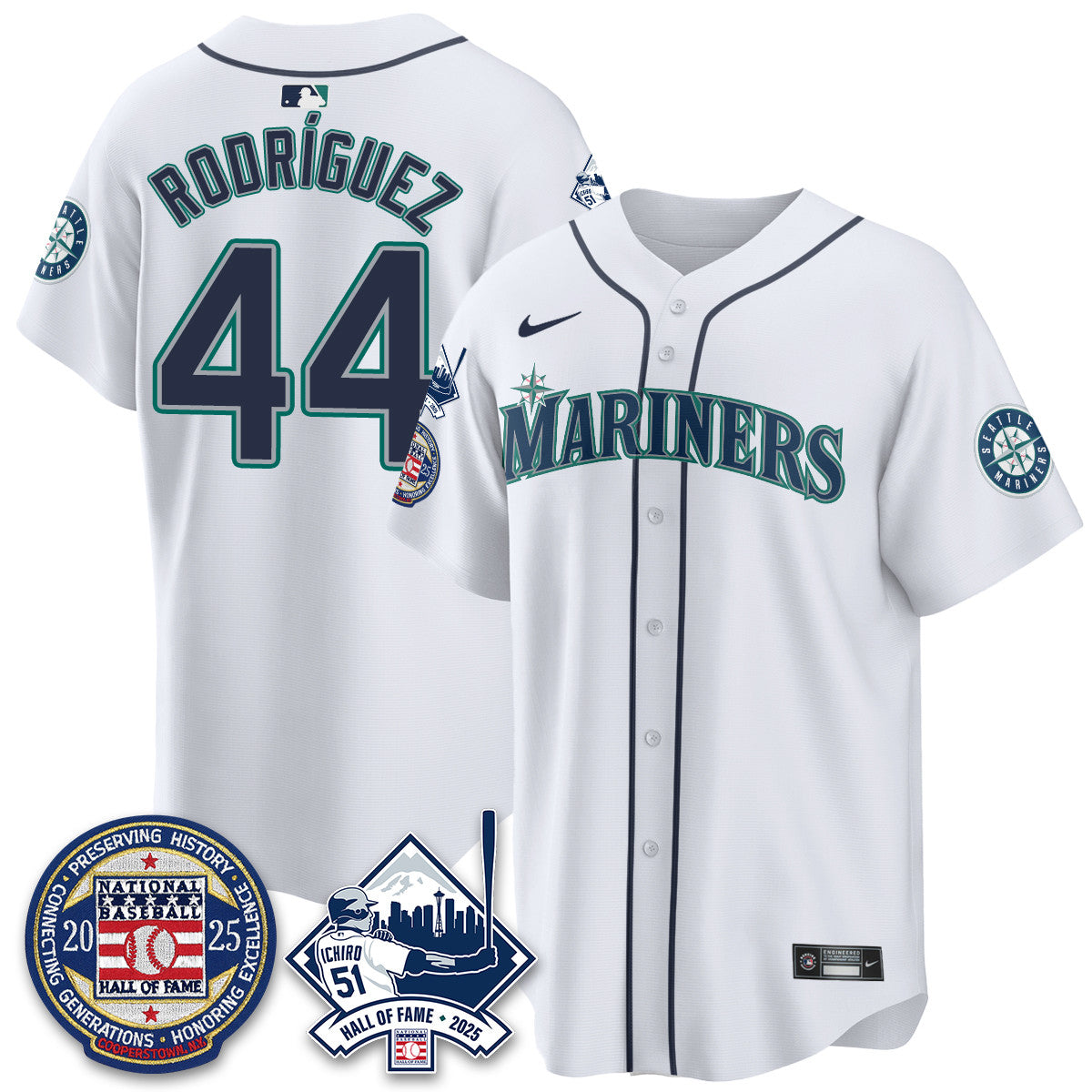Seattle Mariners Ichiro Number Retirement Jersey V2 - All Stitched