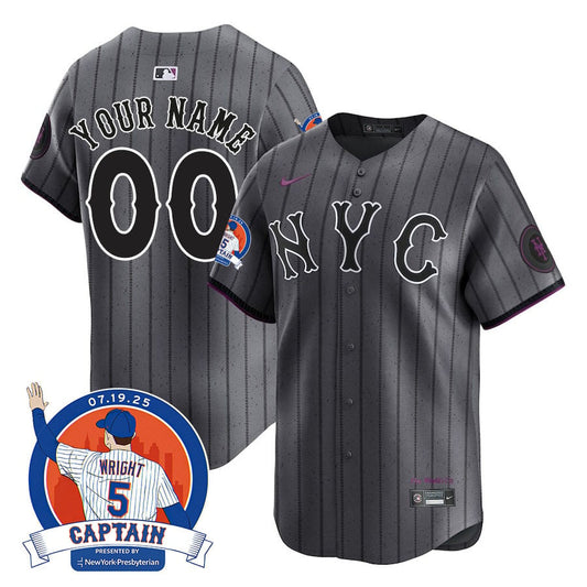 New York Mets David Wright "Mets Legend" Custom Jersey - All Stitched